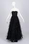 Physical Object: Evening dress with feather details