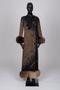 Physical Object: Evening dress with fur trim