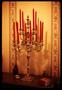 Photograph: [Candelabra with red candles, 2]