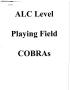 Text: Air Logistics Center - Level Playing Field COBRA Runs