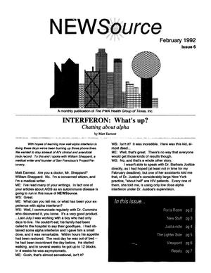 Primary view of object titled 'NEW Source, Issue 6, February 1992'.