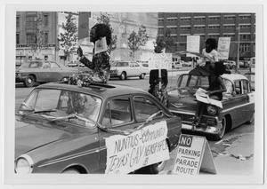 Primary view of object titled '[Nuntius Float in the First Gay Pride Parade in Dallas, Texas]'.