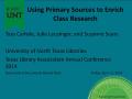 Thumbnail image of item number 1 in: 'Using Primary Sources to Enrich Class Research'.