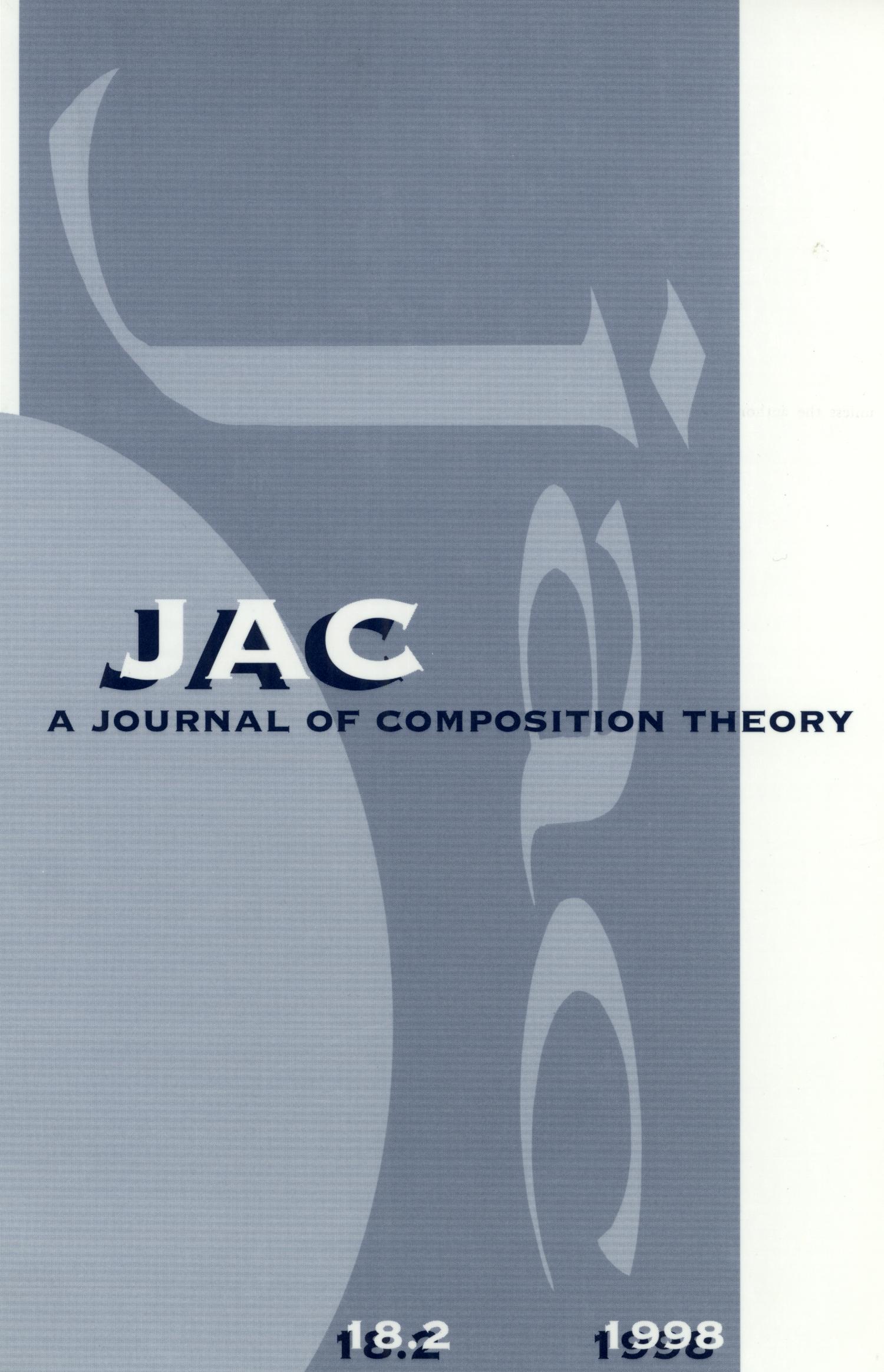 JAC: A Journal of Composition Theory, Volume 18, Number 2, 1998
                                                
                                                    Front Cover
                                                