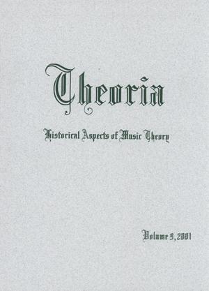 Primary view of object titled 'Theoria, Volume 9, 2001'.