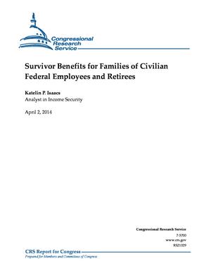 Primary view of object titled 'Survivor Benefits for Families of Civilian Federal Employees and Retirees'.