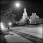 Photograph: [Administration Building at night from the northwest]