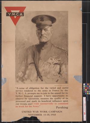 Primary view of object titled 'YMCA United War Work Campaign, November 11-18, 1918'.