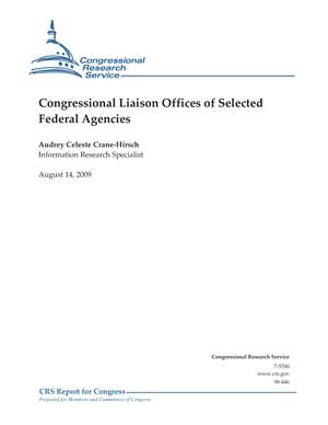 Primary view of object titled 'Congressional Liaison Offices of Selected Federal Agencies'.