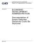 Report: Economic Development Administration: Documentation of Award Selection…