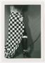 Photograph: [Patti Le Plae Safe Wearing a Checkered Table Cloth]