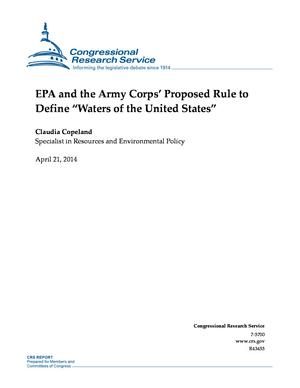 Primary view of object titled 'EPA and the Army Corps' Proposed Rule to Define "Waters of the United States"'.