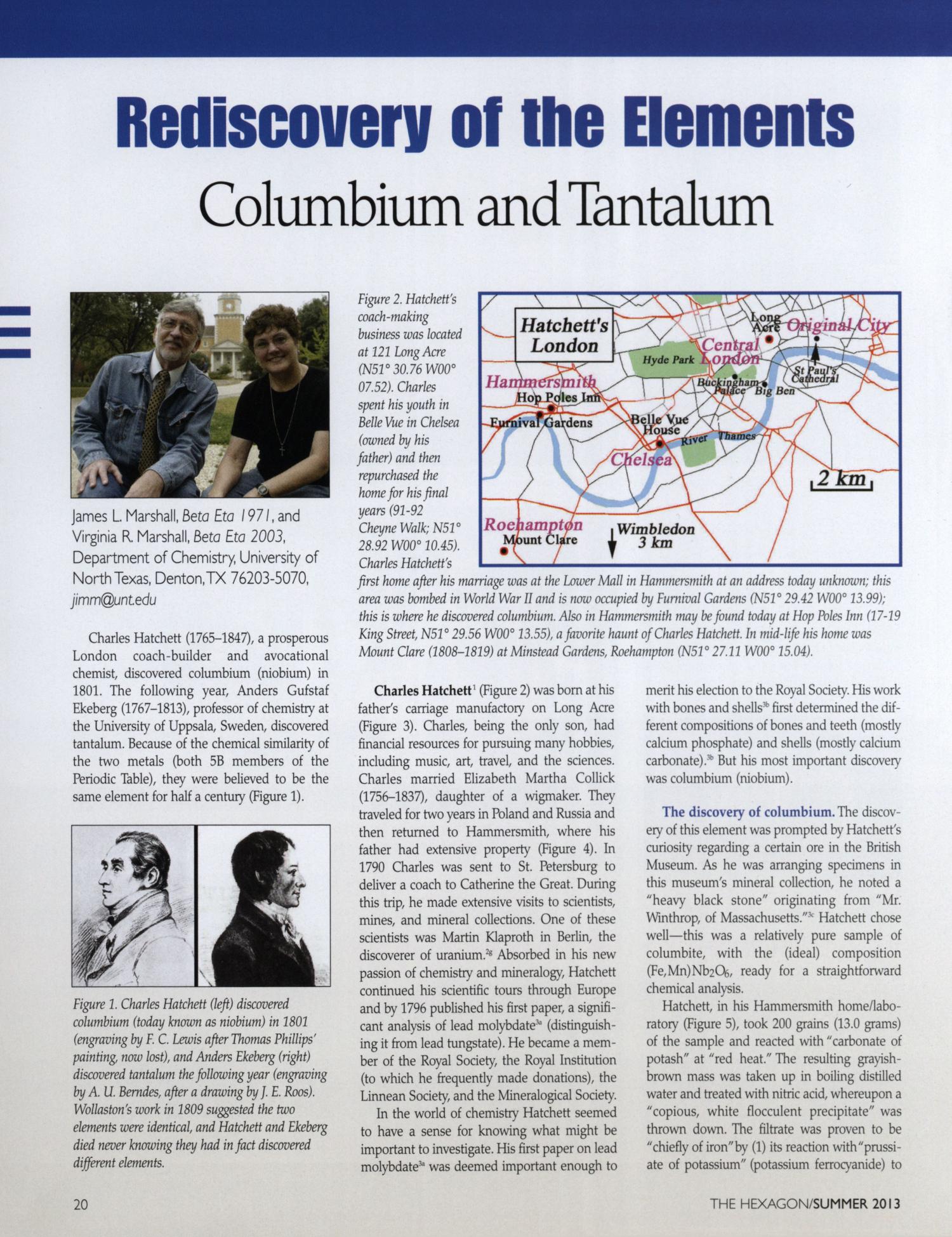 Rediscovery of the Elements: Columbium and Tantalum
                                                
                                                    20
                                                