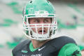 Photograph: [UNT Mean Green football player]