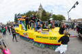 Photograph: [Sonic float in UNT Homecoming parade]