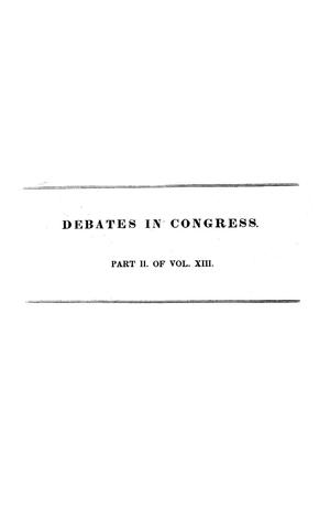 Primary view of object titled 'Register of Debates in Congress, Comprising the Leading Debates and Incidents of the Second Session of the Twenty-Fourth Congress'.