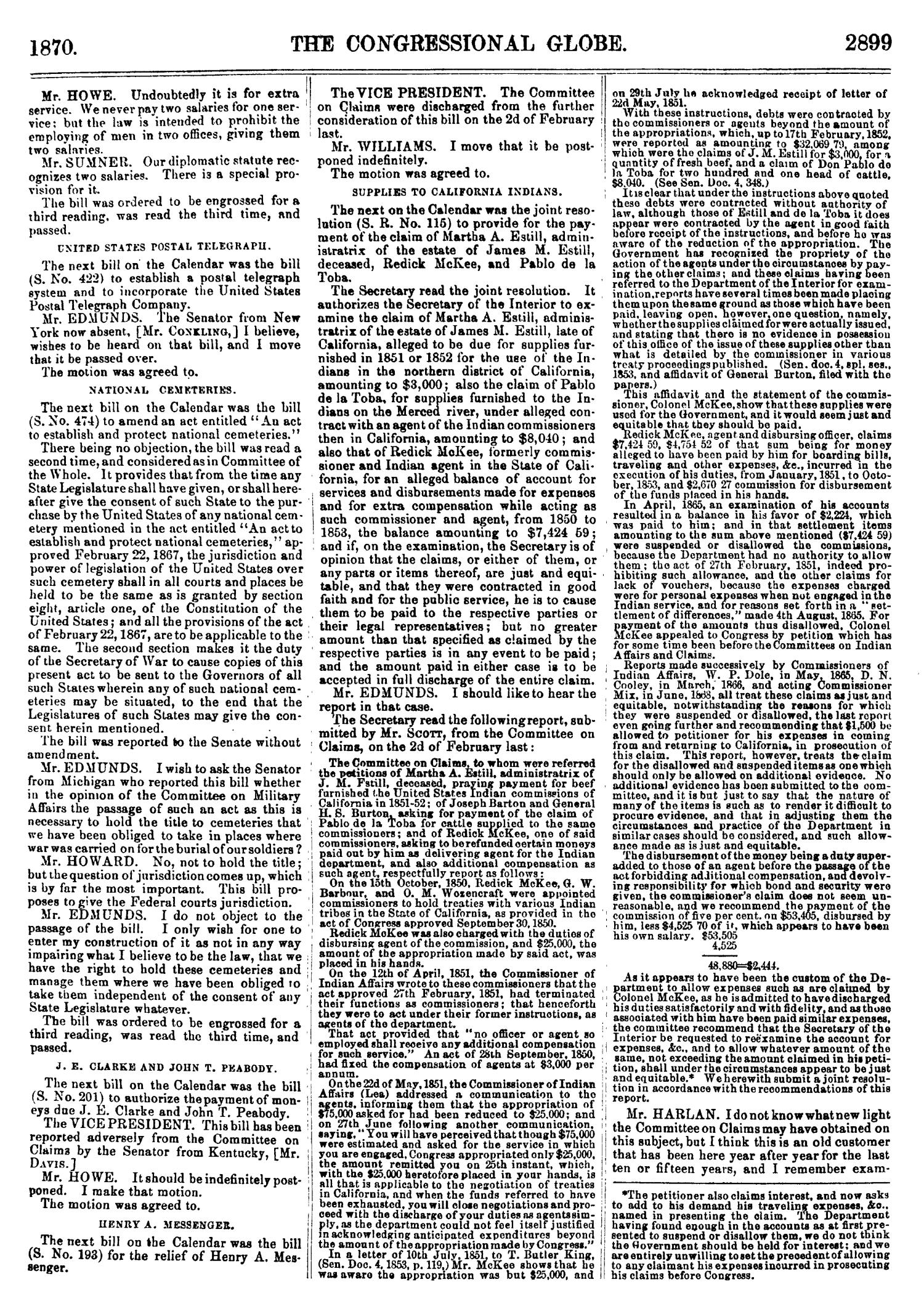The Congressional Globe: Containing the Debates and Proceedings of the Second Session Forty-First Congress; Together with an Appendix, Embracing the Laws Passed at that Session
                                                
                                                    2899
                                                