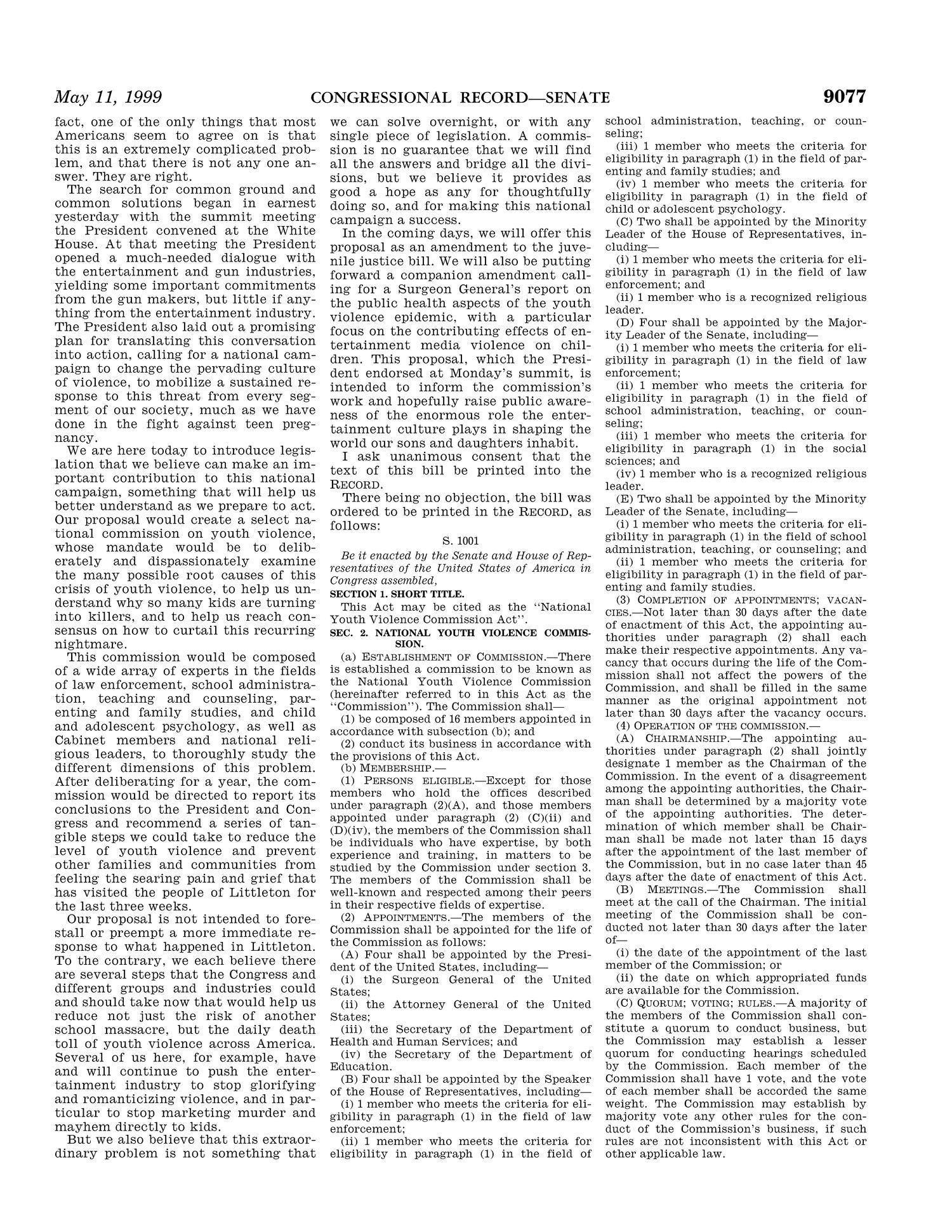 Congressional Record: Proceedings and Debates of the 106th Congress, First Session, Volume 145, Part 7
                                                
                                                    9077
                                                