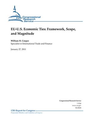 Primary view of object titled 'EU-U.S. Economic Ties: Framework, Scope, and Magnitude'.