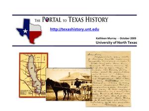 Primary view of object titled 'The Portal to Texas History'.