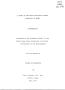Thesis or Dissertation: A Study of the Goals for Public School Education in Texas
