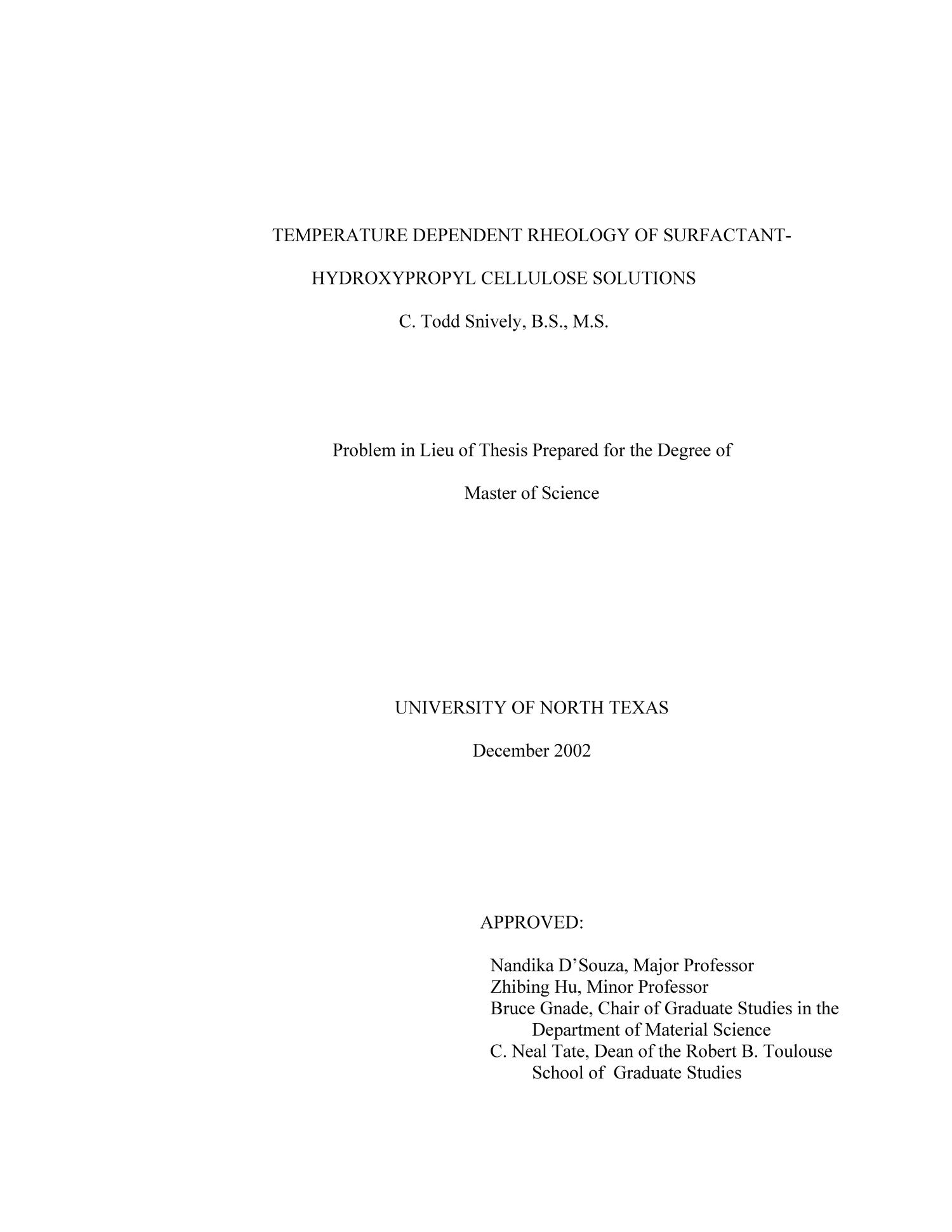 Temperature dependent rheology of surfactant-hydroxypropyl cellulose solutions.
                                                
                                                    Title Page
                                                