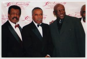 Primary view of object titled '[Hal Williams with Louis Gossett Jr. and Guest]'.