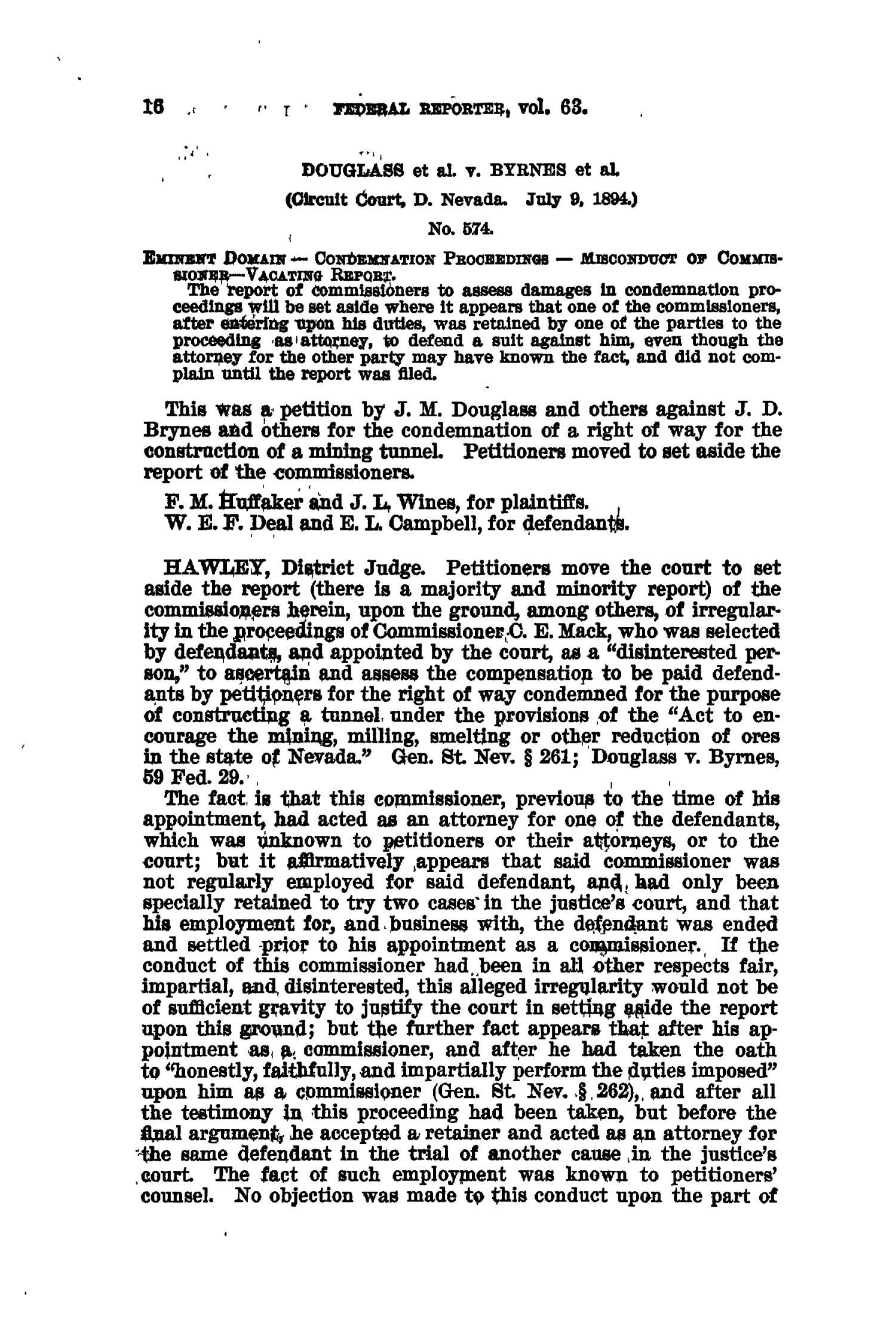 The Federal Reporter. Volume 63 Cases Argued and Determined in the Circuit Courts of Appeals and Circuit and District Courts of the United States. October-December, 1894.
                                                
                                                    16
                                                