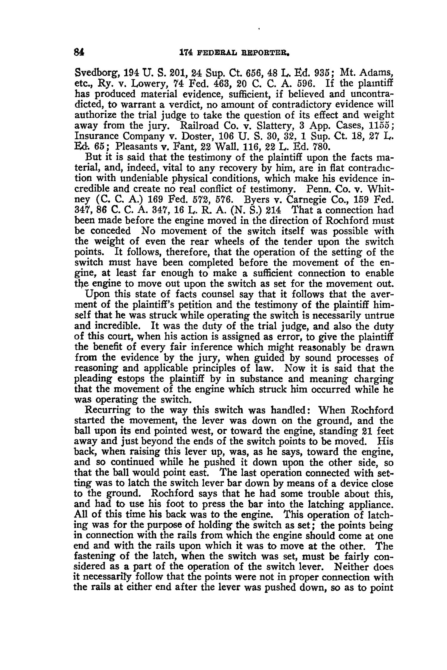 The Federal Reporter (Annotated), Volume 174: Cases Argued and Determined in the Circuit Courts of Appeals and Circuit and District Courts of the United States. January-March, 1910.
                                                
                                                    84
                                                