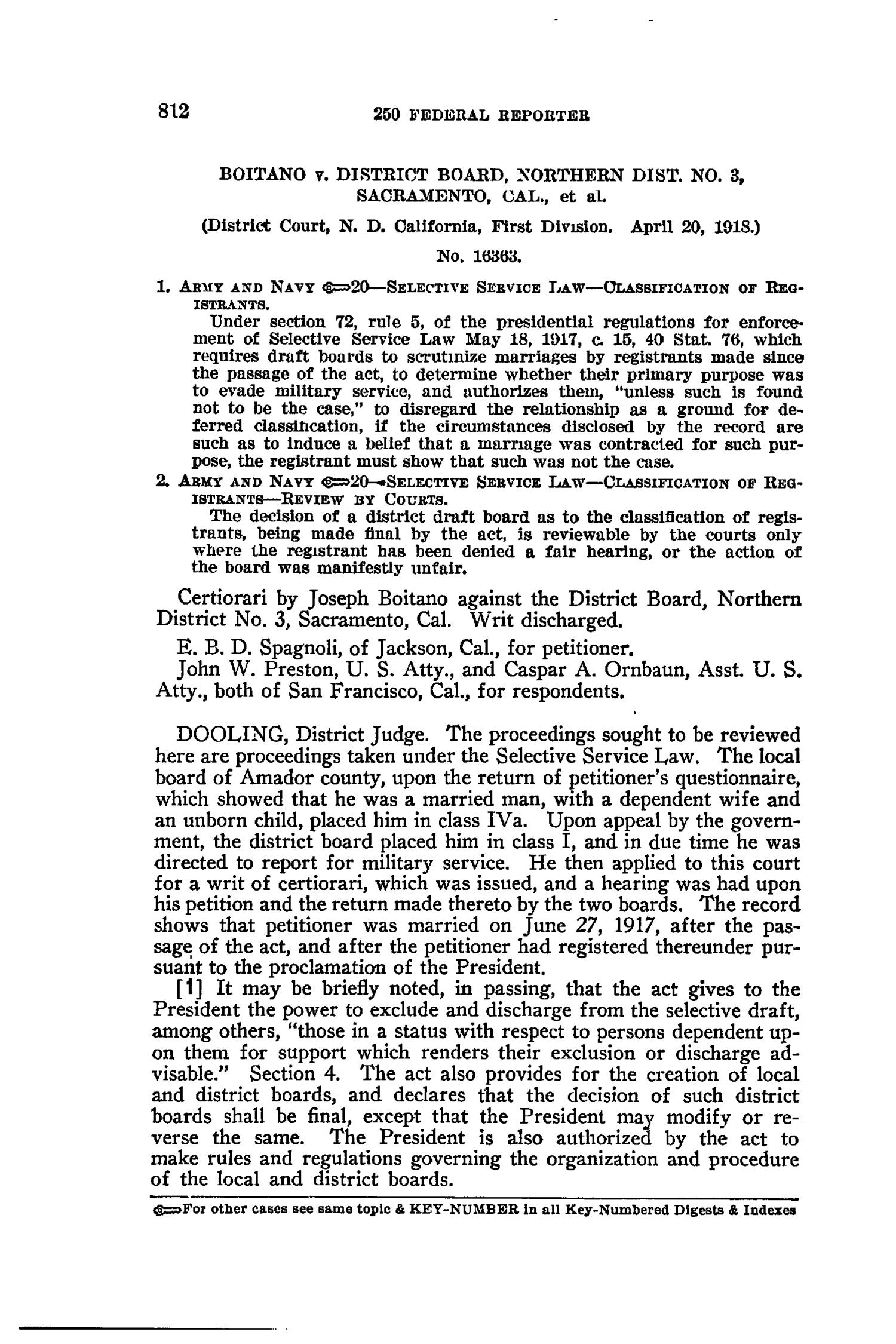 The Federal Reporter with Key-Number Annotations, Volume 250: Cases Argued and Determined in the Circuit Courts of Appeals and District Courts of the United States, August-October, 1918.
                                                
                                                    812
                                                