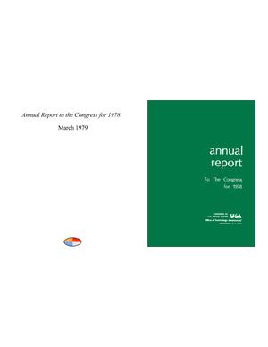 Primary view of object titled 'Annual Report to the Congress for 1978'.