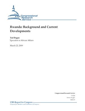 Primary view of object titled 'Rwanda: Background and Current Developments'.