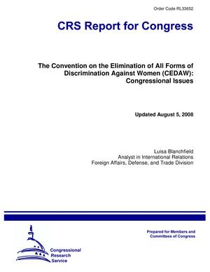 Primary view of object titled 'The Convention on the Elimination of All Forms of Discrimination Against Women (CEDAW): Congressional Issues'.