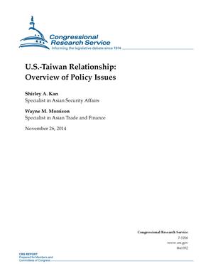 Primary view of object titled 'U.S.-Taiwan Relationship: Overview of Policy Issues'.