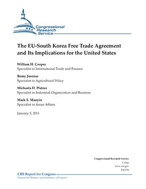 Primary view of object titled 'The EU-South Korea Free Trade Agreement and Its Implications for the United States'.