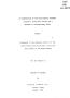 Thesis or Dissertation: An Examination of the Relationship Between Holland's Vocational Scale…