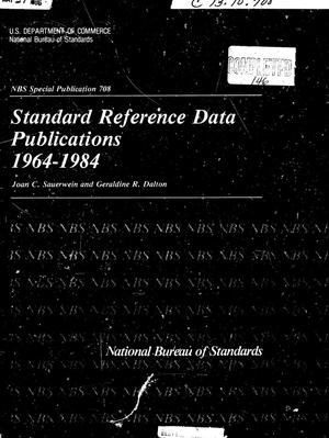 Primary view of object titled 'Standard Reference Data Publications, 1964-1984'.