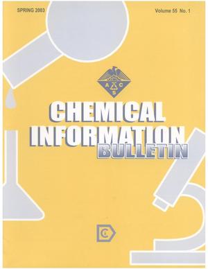 Primary view of object titled 'Chemical Information Bulletin, Volume 55, Number 1, Spring 2003'.