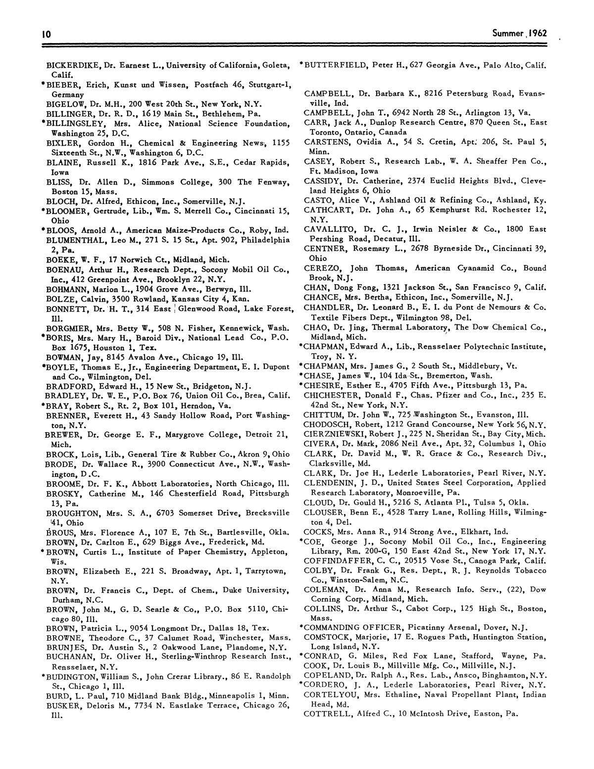 Chemical Literature, Volume 14, Number 2, Summer 1962
                                                
                                                    10
                                                