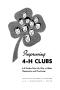 Book: Improving 4-H clubs : 4-H studies point the way to better organizatio…