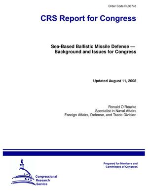 Primary view of object titled 'Sea-Based Ballistic Missile Defense-- Background and Issues for Congress'.
