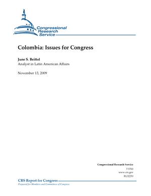 Primary view of object titled 'Colombia: Issues for Congress'.