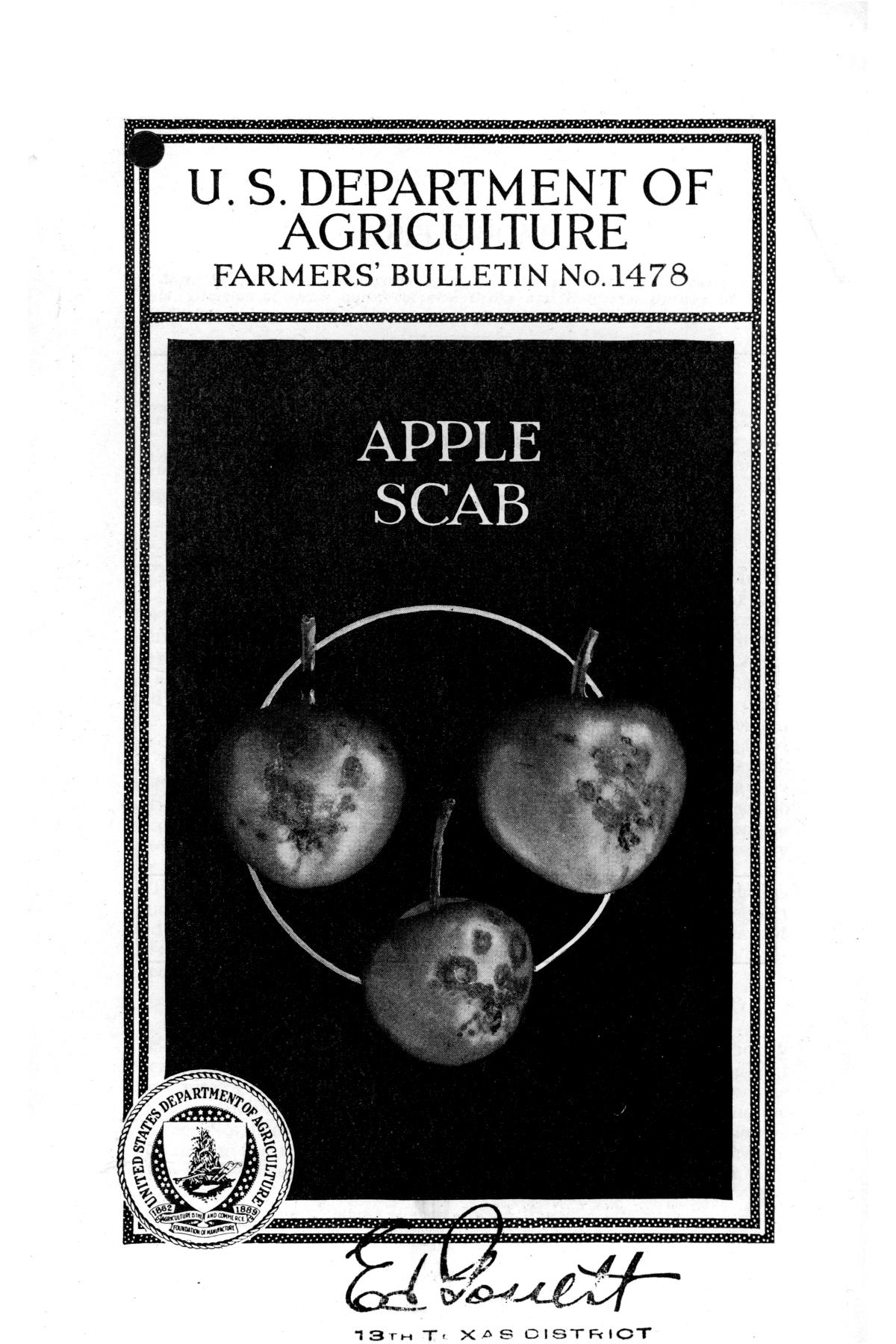 Apple scab.
                                                
                                                    Front Cover
                                                