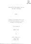 Thesis or Dissertation: France and the Little Entente, 1936-1937: the Work of Yvon Delbos