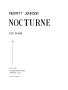 Musical Score/Notation: Nocturne for Piano