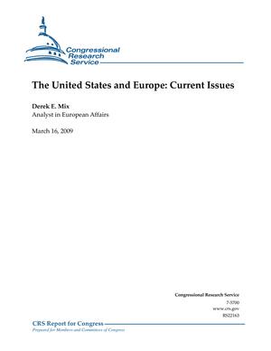 Primary view of object titled 'The United States and Europe: Current Issues'.
