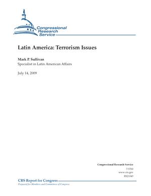 Primary view of object titled 'Latin America: Terrorism Issues'.
