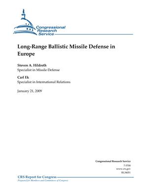 Primary view of object titled 'Long-Range Ballistic Missile Defense in Europe'.