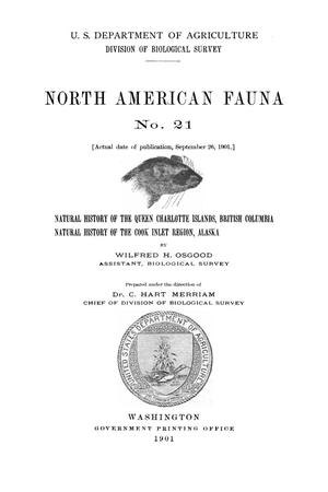 Primary view of object titled 'Natural History of the Queen Charlotte Islands, British Columbia. Natural History of the Cook Inlet Region, Alaska'.