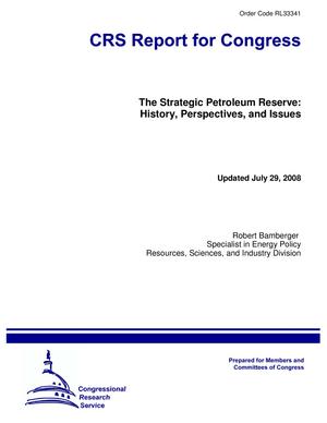 Primary view of object titled 'The Strategic Petroleum Reserve: History, Perspectives, and Issues'.